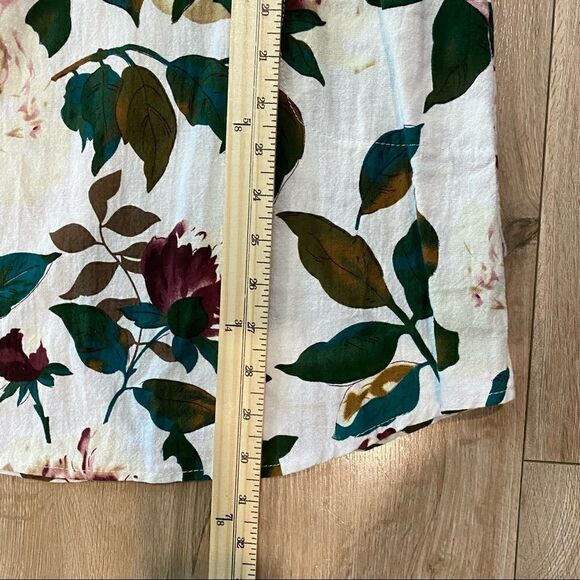Floral Printed Longline Tunic Womens Size Small - Picture 5 of 7